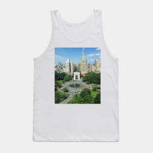 Washington Square Park Aerial Cityscape Tank Top